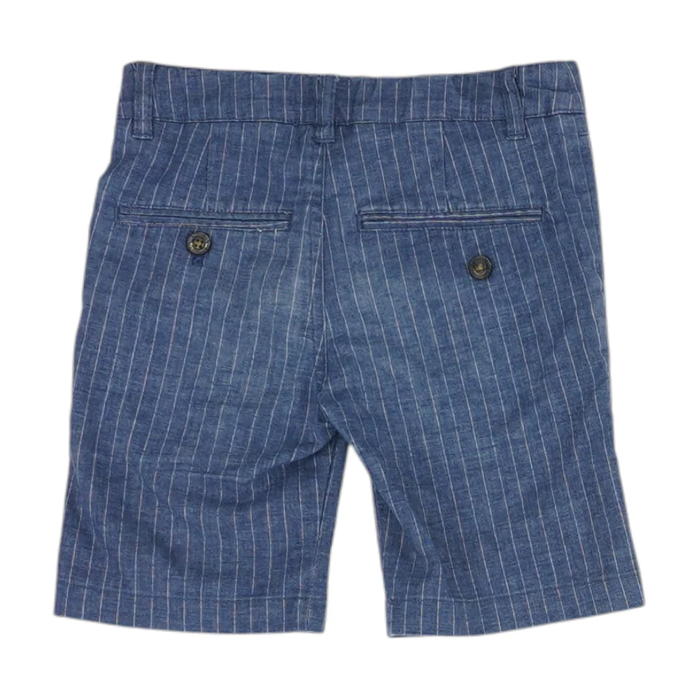 Navy Striped Chino Shorts - Image 2