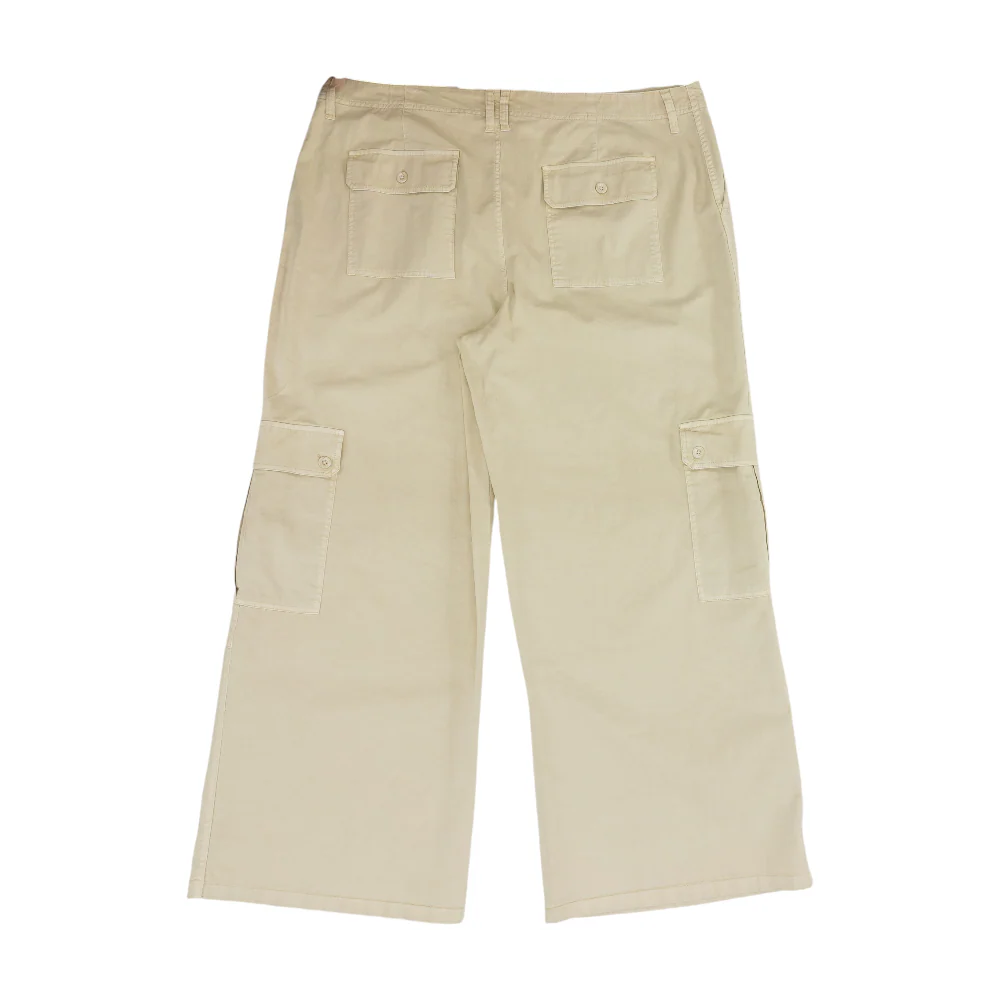 Beige Plus Wide Leg Pants - Image 2