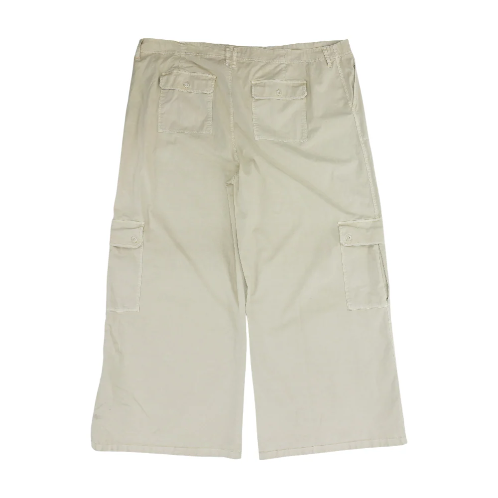 Beige Plus Wide Leg Pants - Image 2