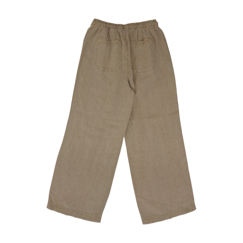 Khaki Solid Chino Capris - Image 2