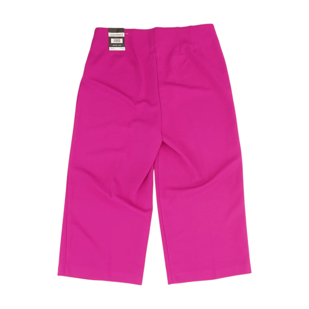 Pink Solid Chino Capris - Image 2