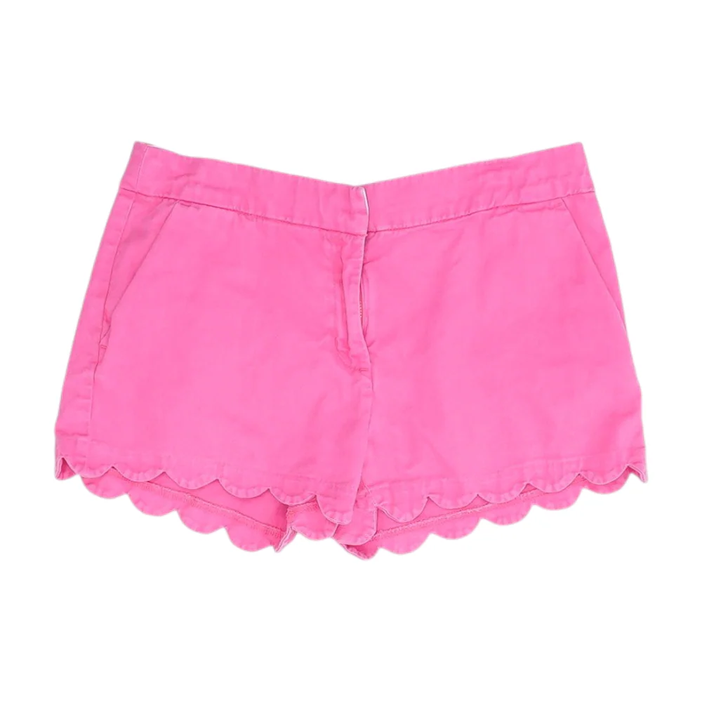 Pink Solid Chino Shorts