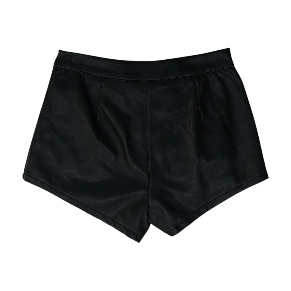 Black Solid Chino Shorts - Image 2