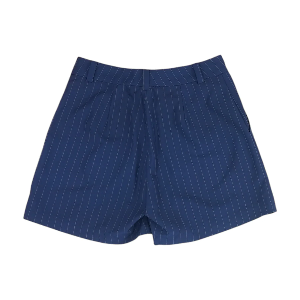 Navy Striped Chino Shorts - Image 2