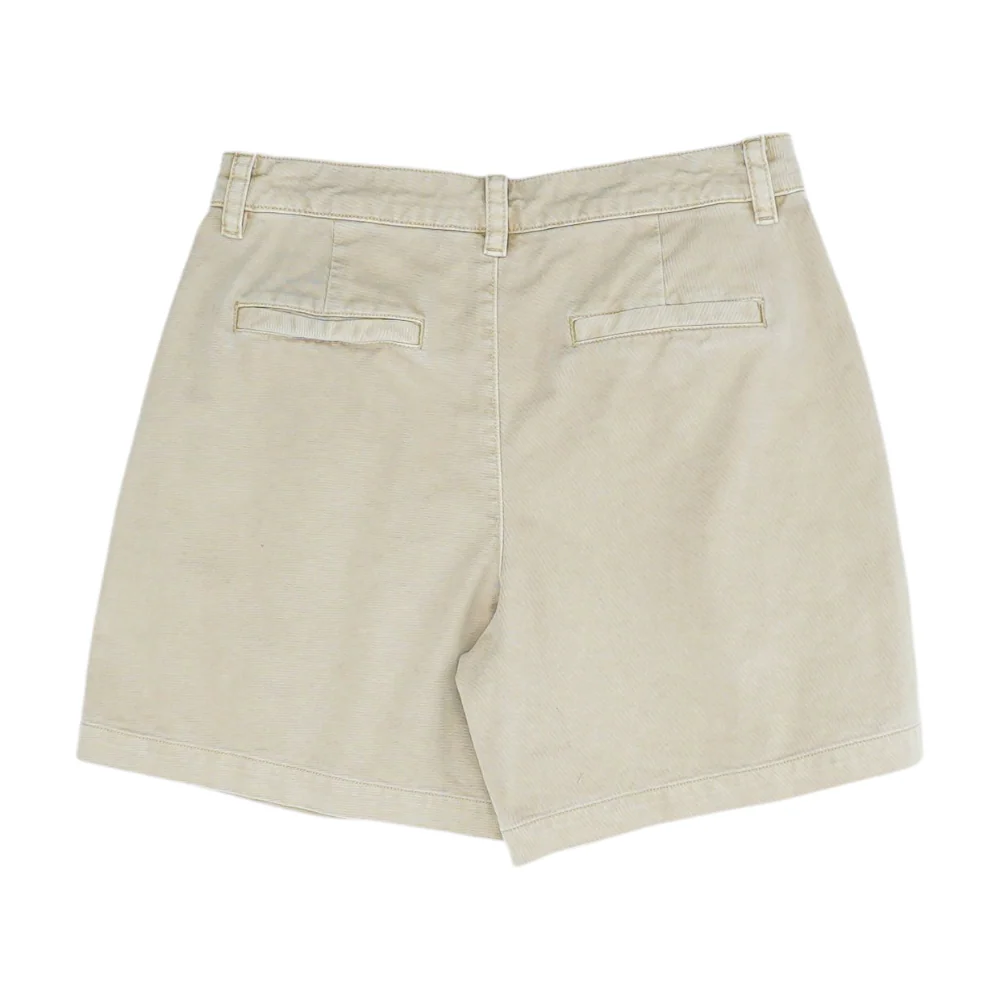 Khaki Solid Chino Shorts - Image 2