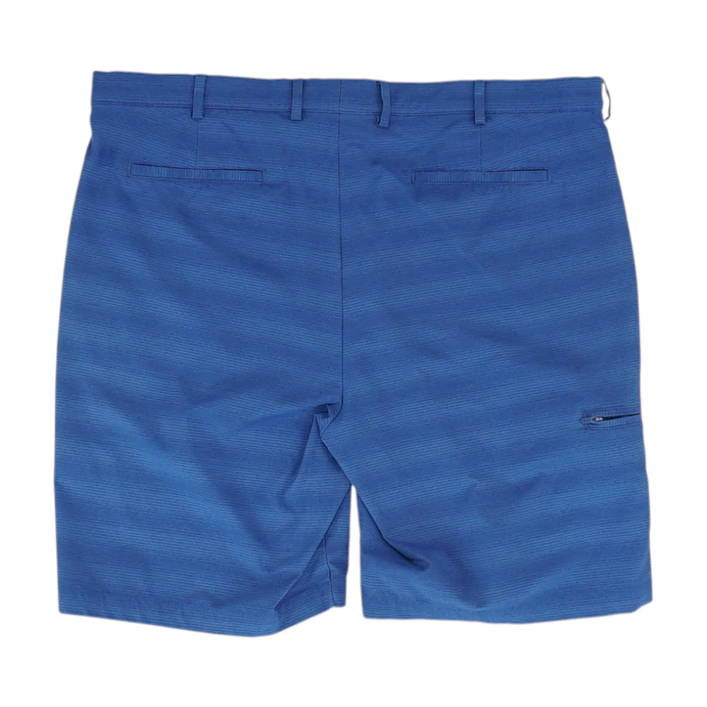 Blue Striped Active Shorts - Image 2