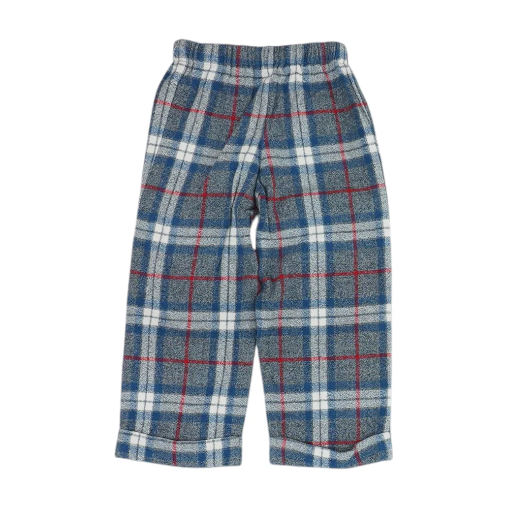 Blue Plaid Chino Pants - Image 2