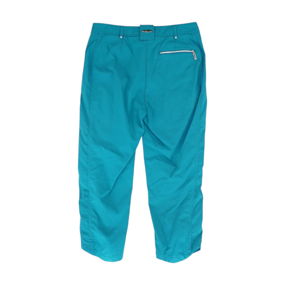 Blue Solid Chino Capris - Image 2