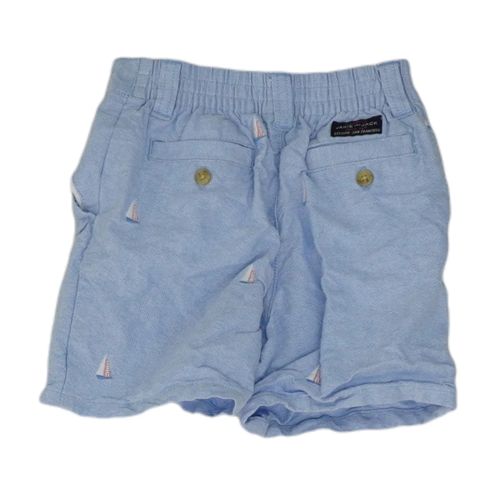 Blue Print Chino Shorts - Image 2