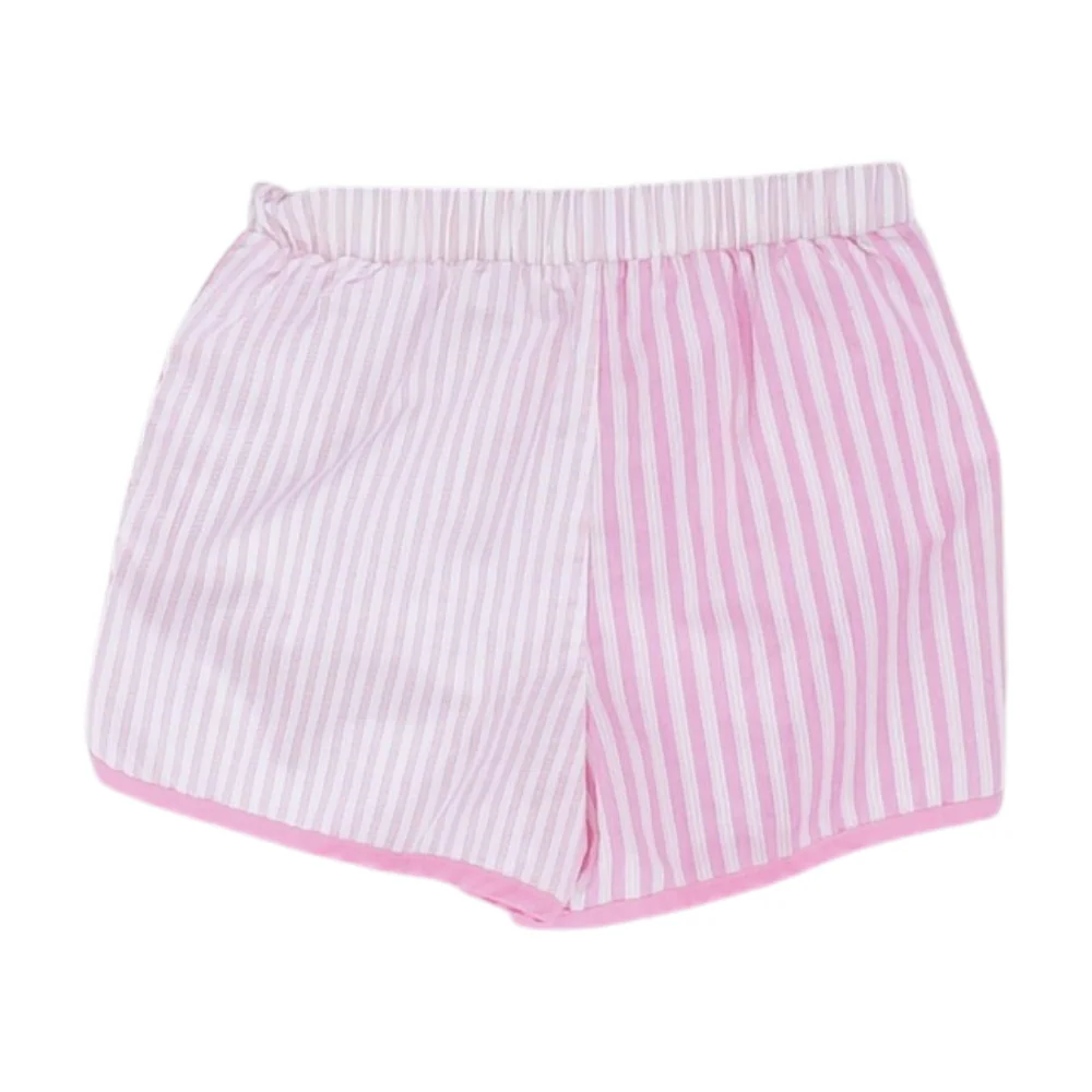 Pink Striped Chino Shorts - Image 2