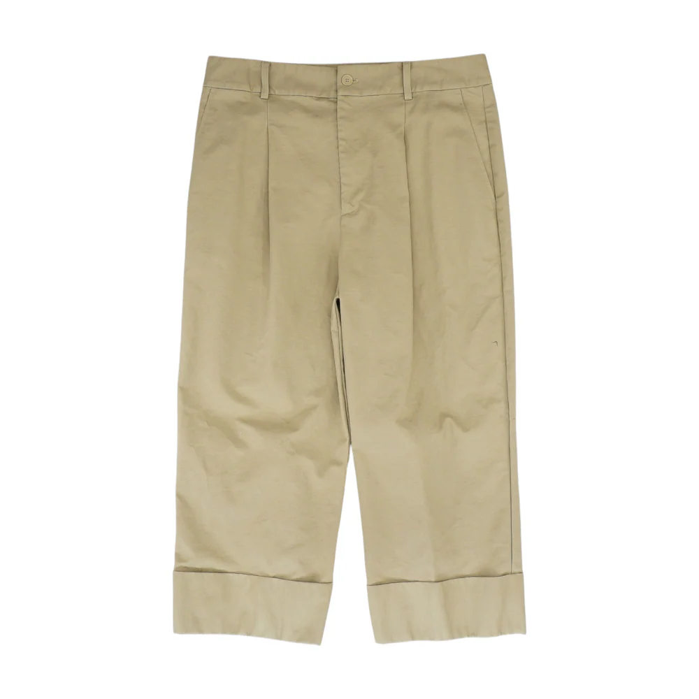 Beige Regular Pants