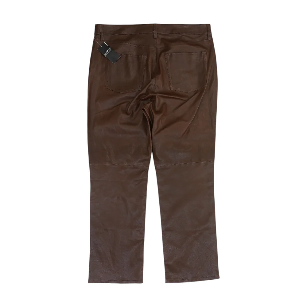 Brown Leather Pants - Image 2
