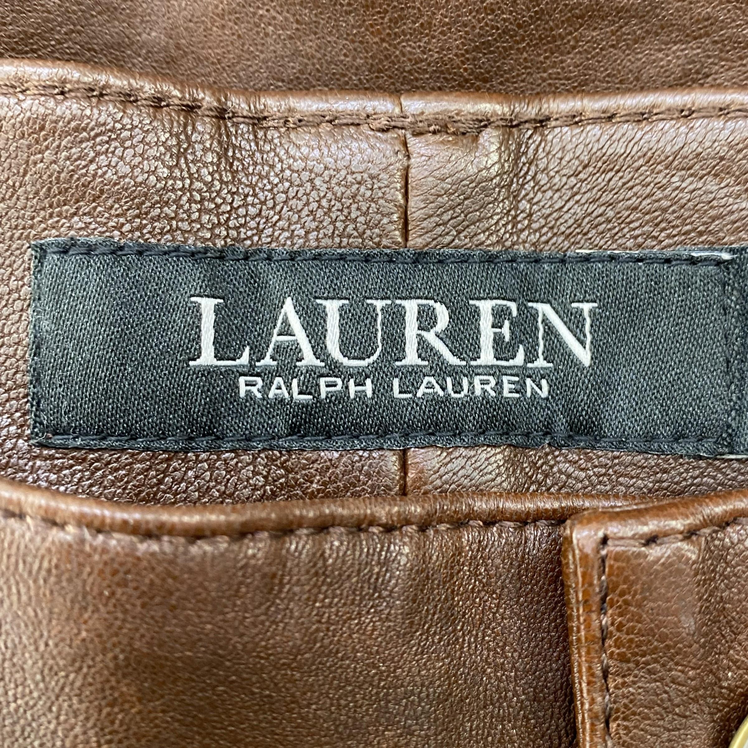 Brown Leather Pants - Image 4