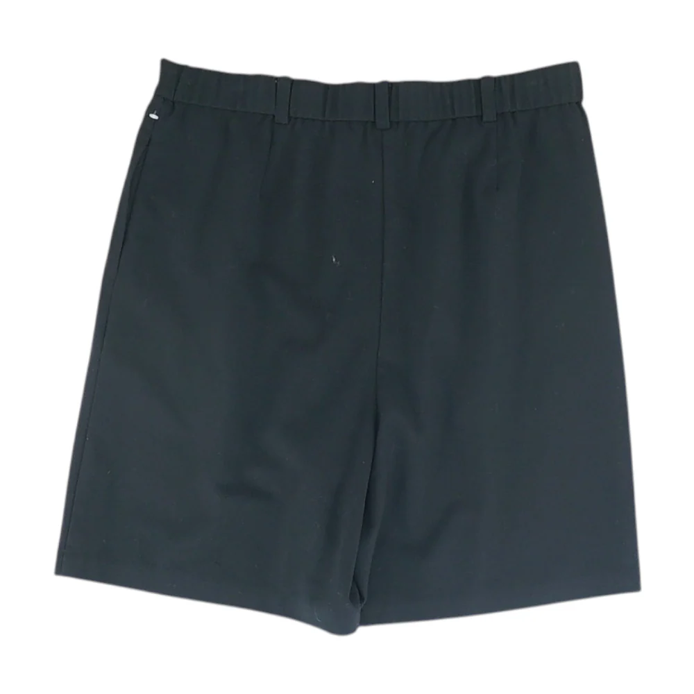 Black Solid Chino Shorts - Image 2