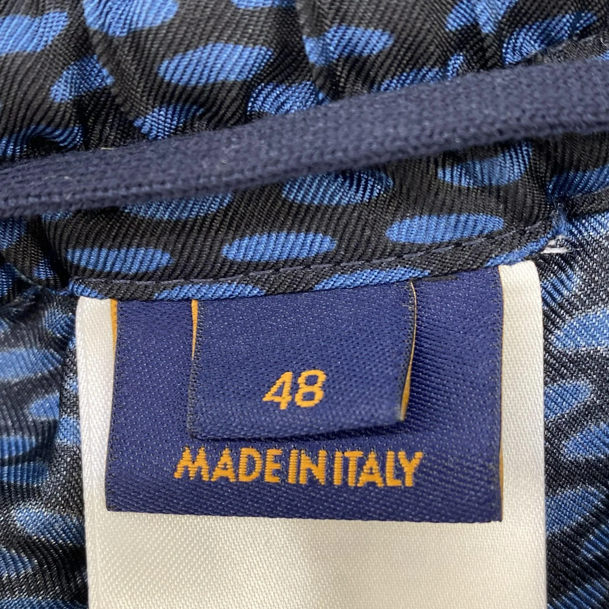 Blue Damier Silk Shorts - Image 5
