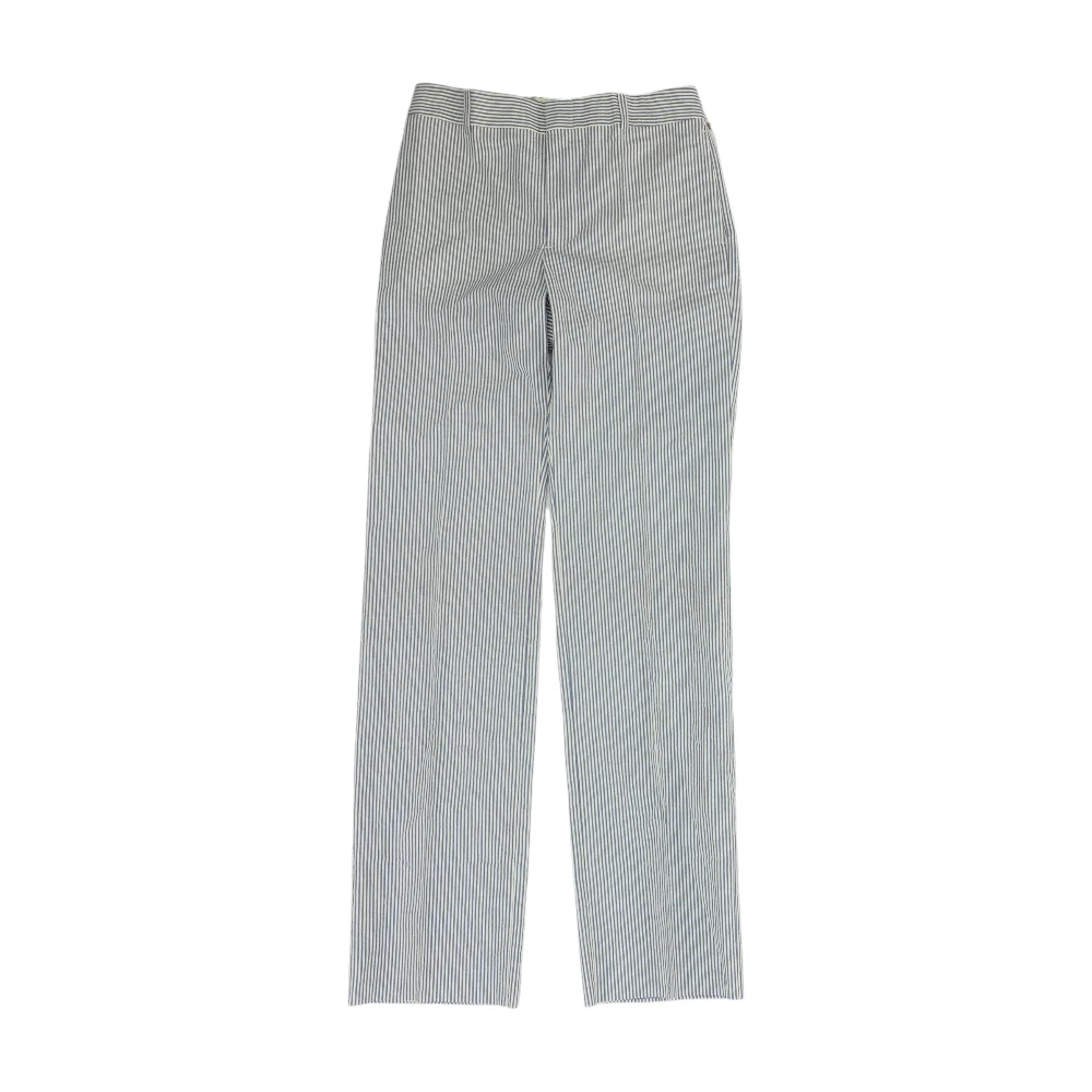 White Striped Chino Pants