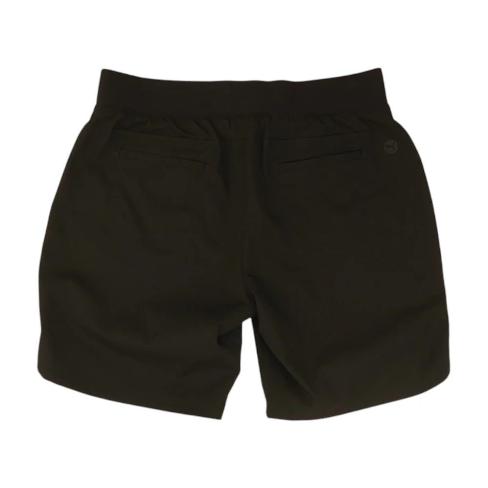Black Solid Chino Shorts - Image 2