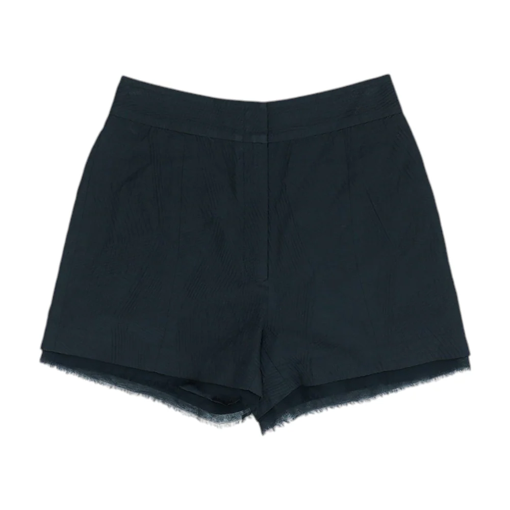 Black Solid Chino Shorts