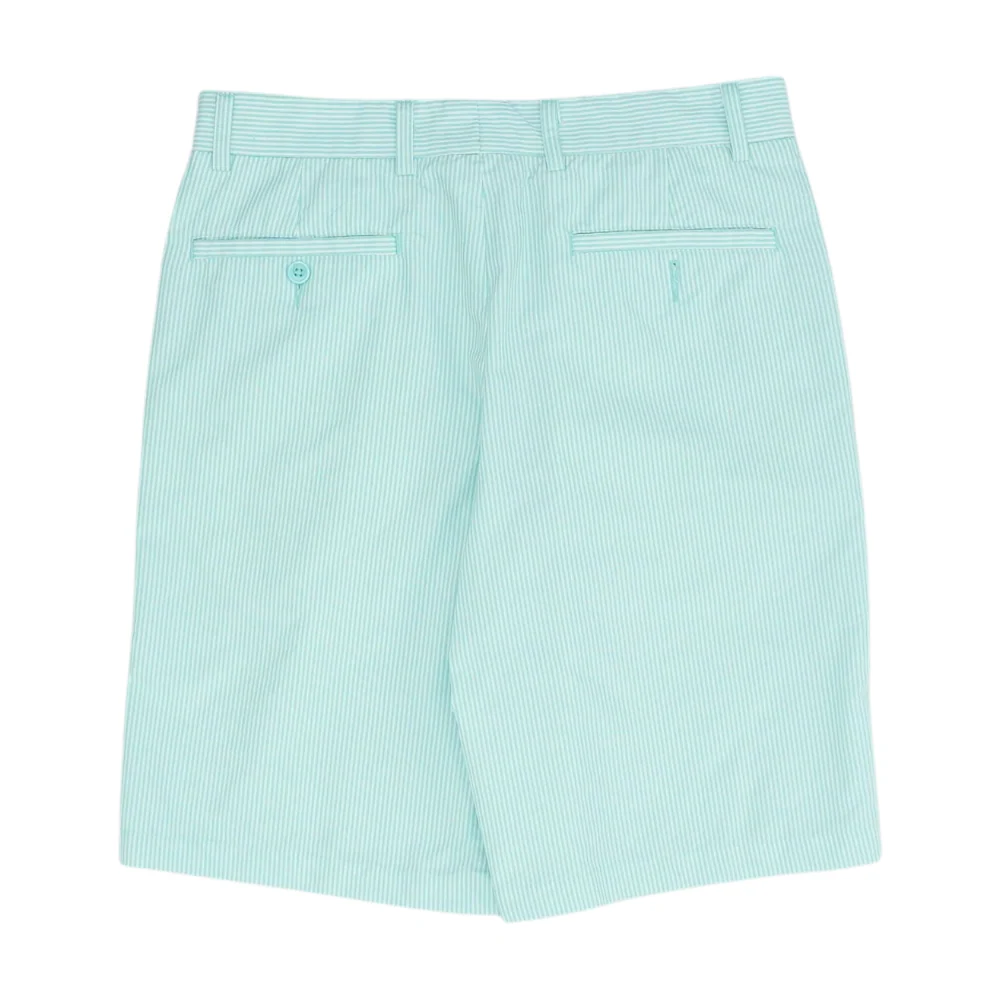 Green Striped Chino Shorts - Image 2