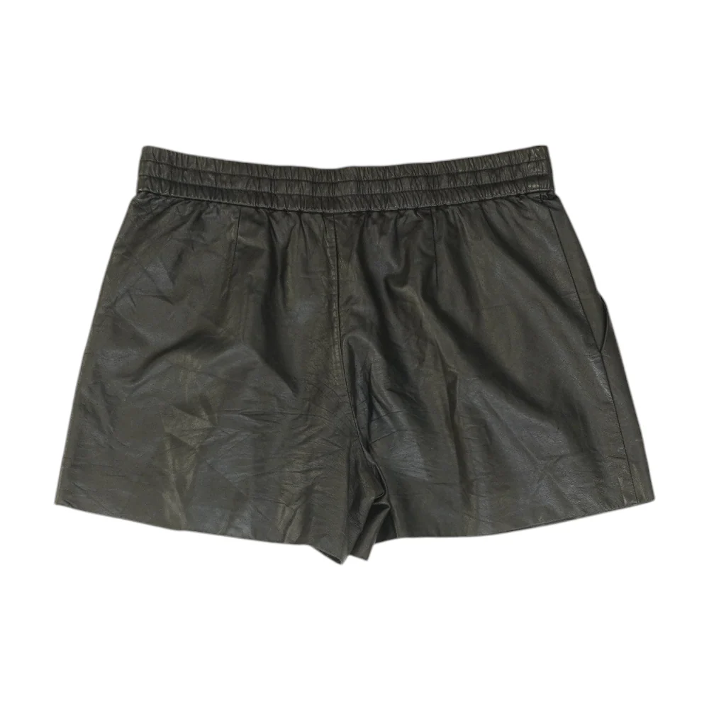 Black Solid Chino Shorts - Image 2