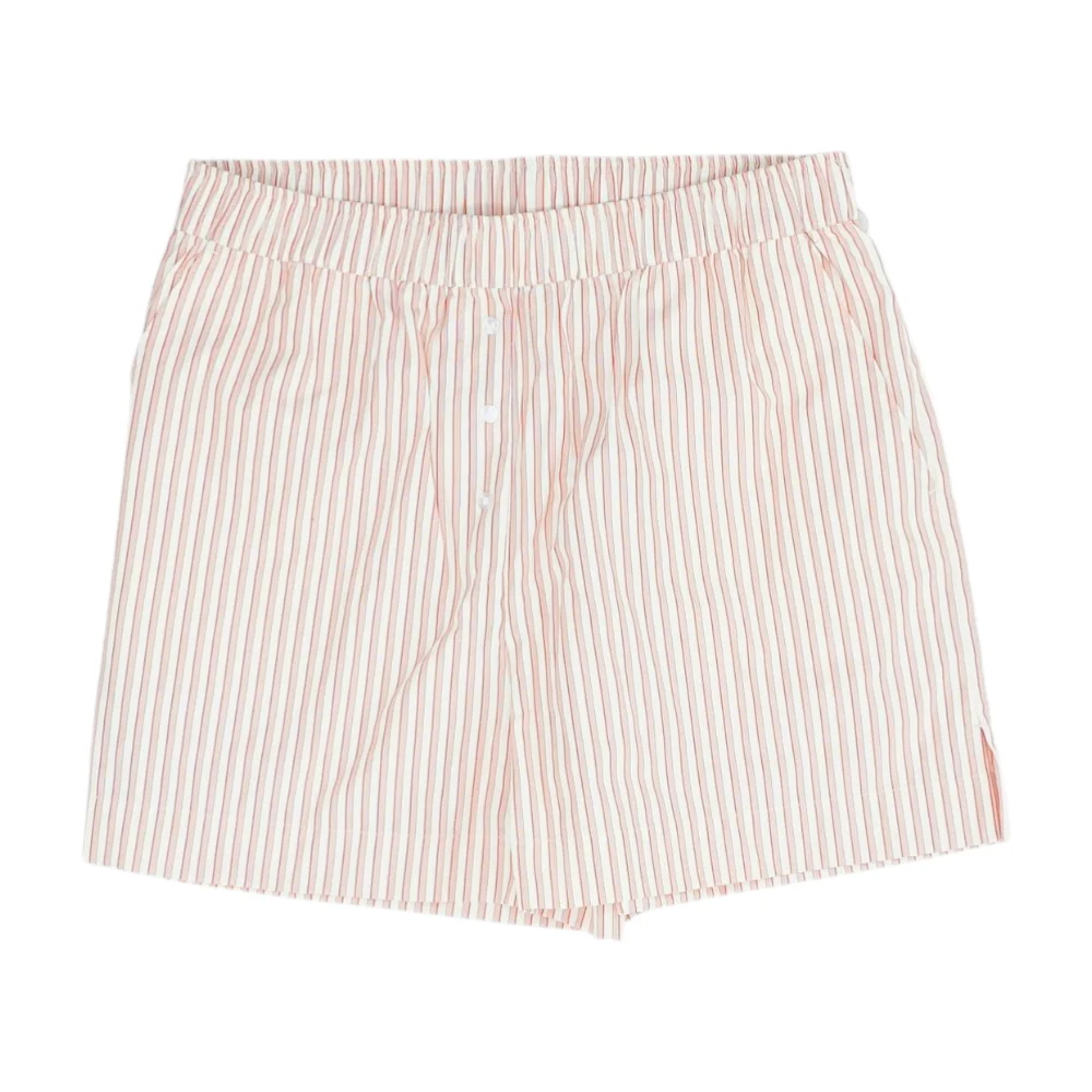 Yellow Striped Chino Shorts