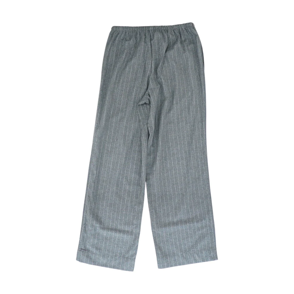Gray Striped Wide Leg Pants - Image 2