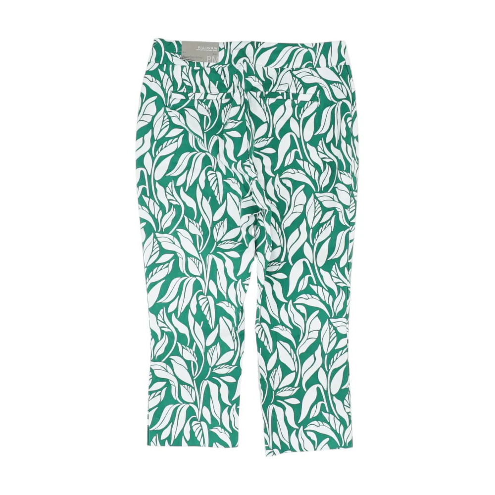 Green Floral Chino Capris - Image 2