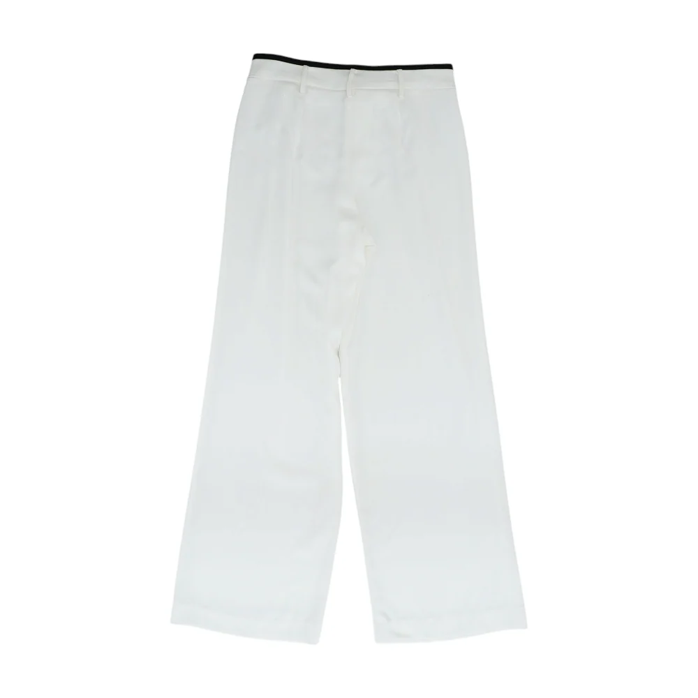 White Wide Leg Pants - Image 2