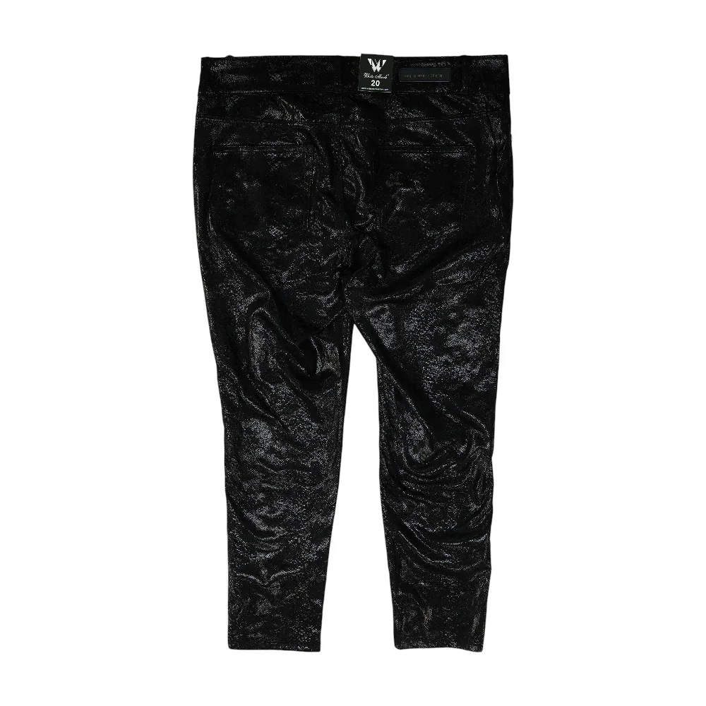 Black Plus Animal Print Pants - Image 2