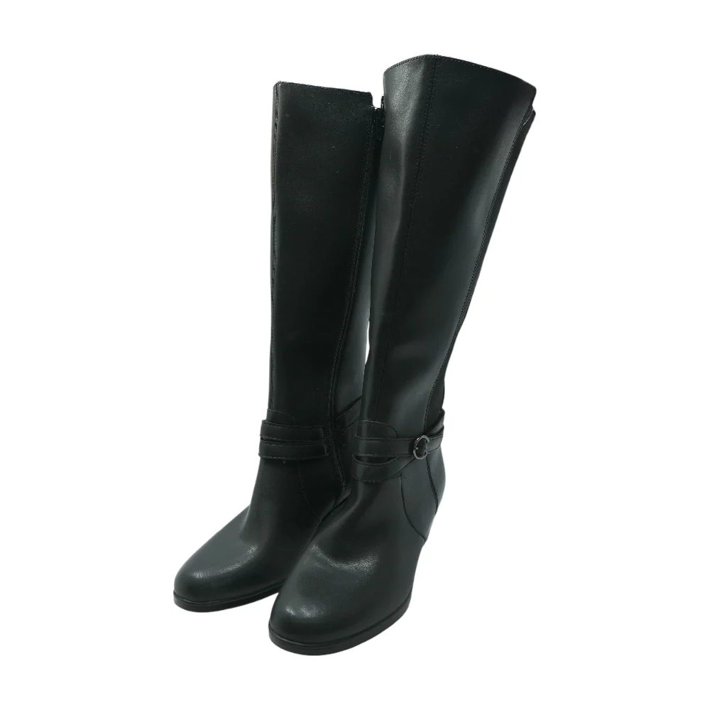 Black Knee-High Boots
