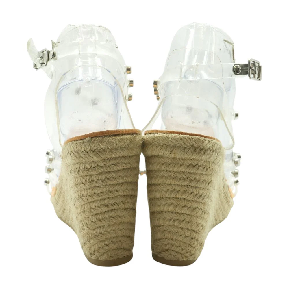 Clear Wedged Sandals - Image 2