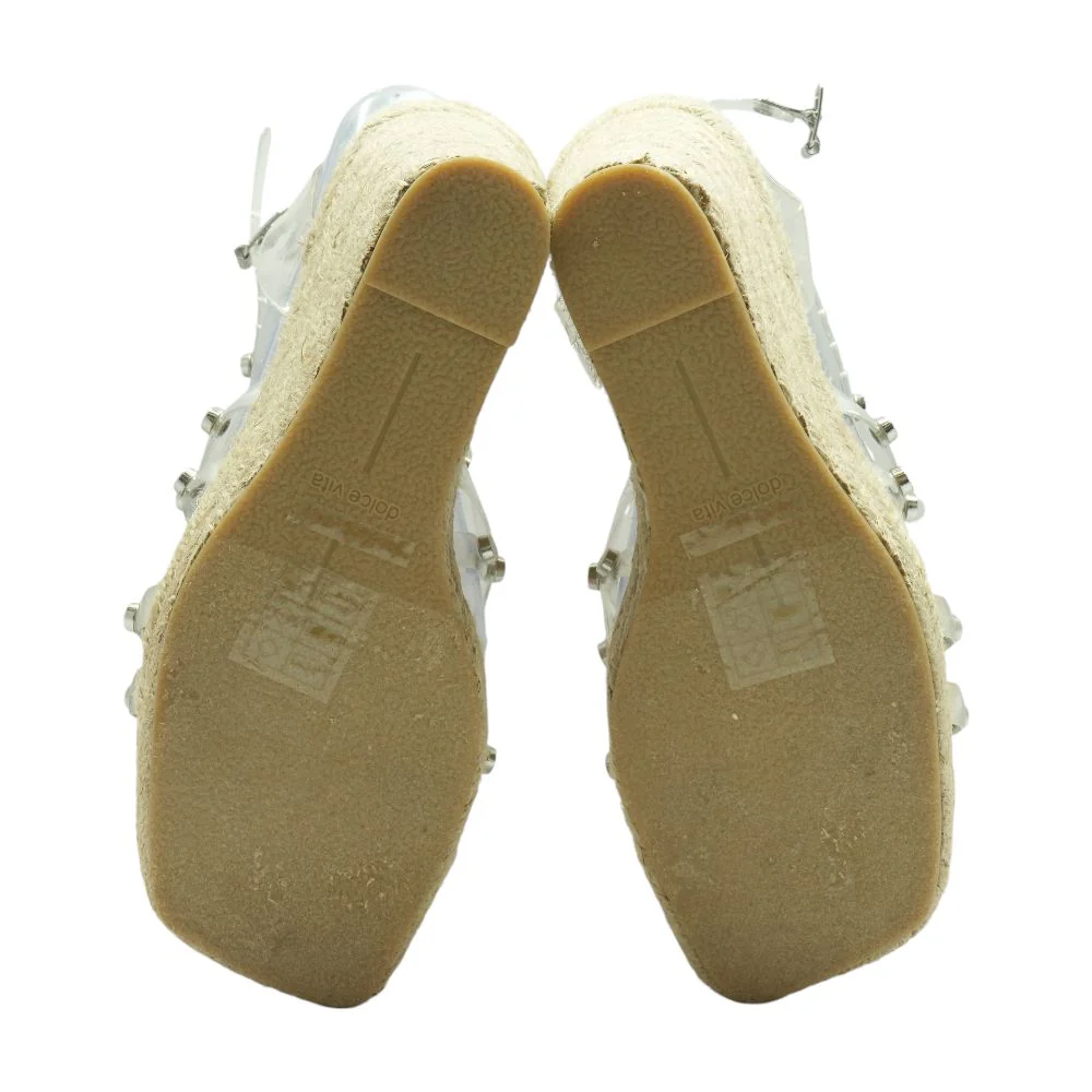 Clear Wedged Sandals - Image 3