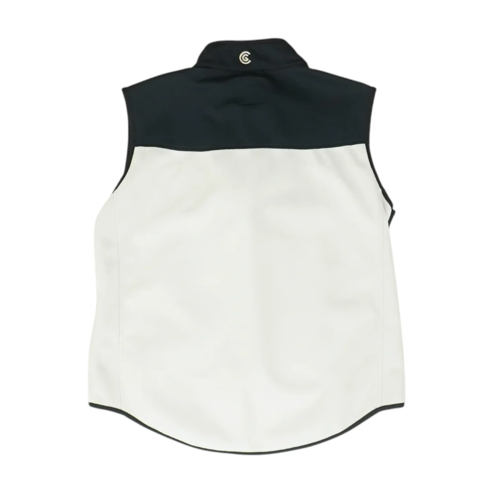 White Color Block Active Vest - Image 2