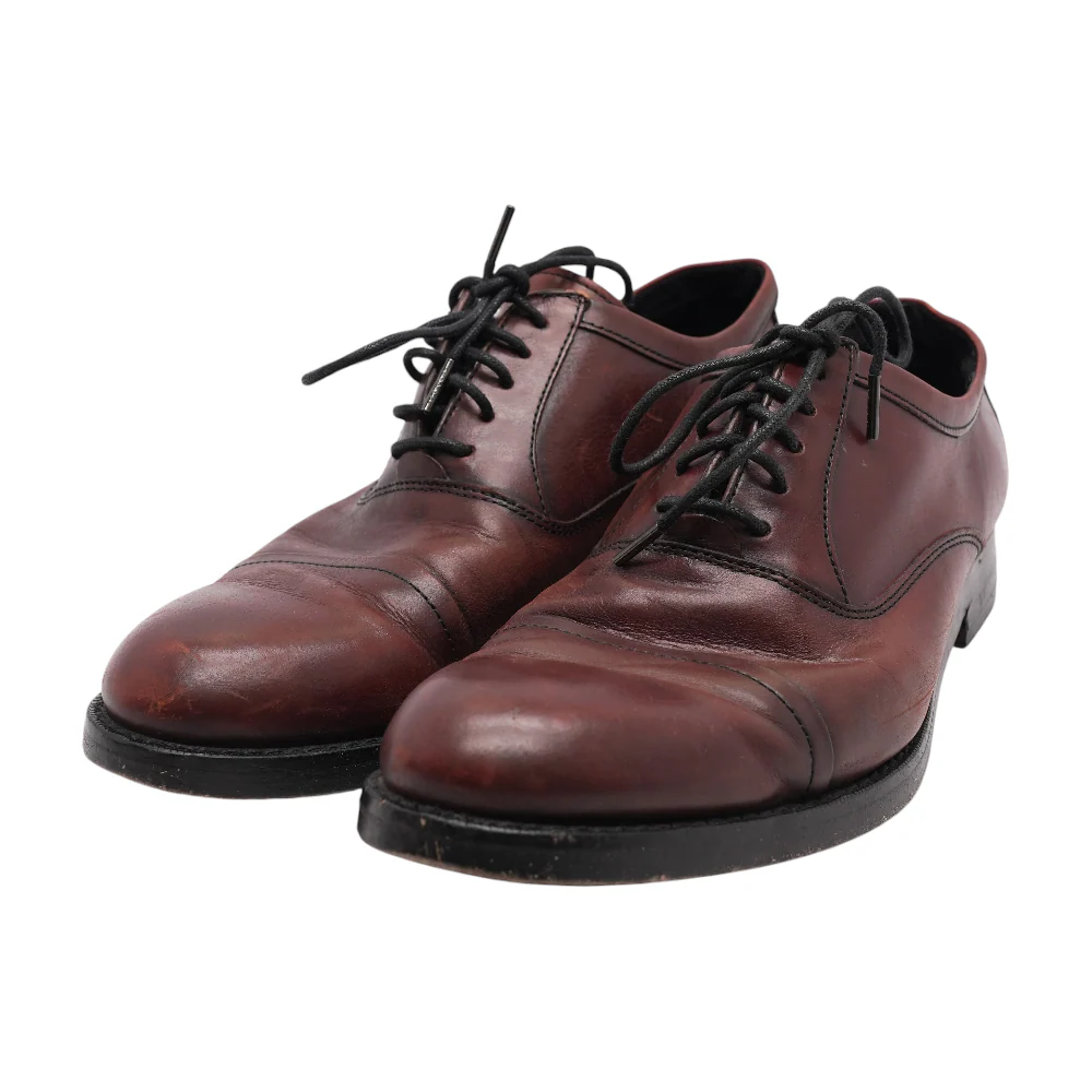 Brown Lace-Up Casual Shoes