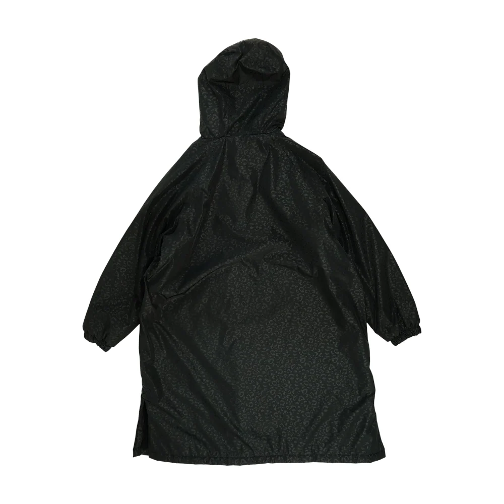 Black Animal Print Coat - Image 2