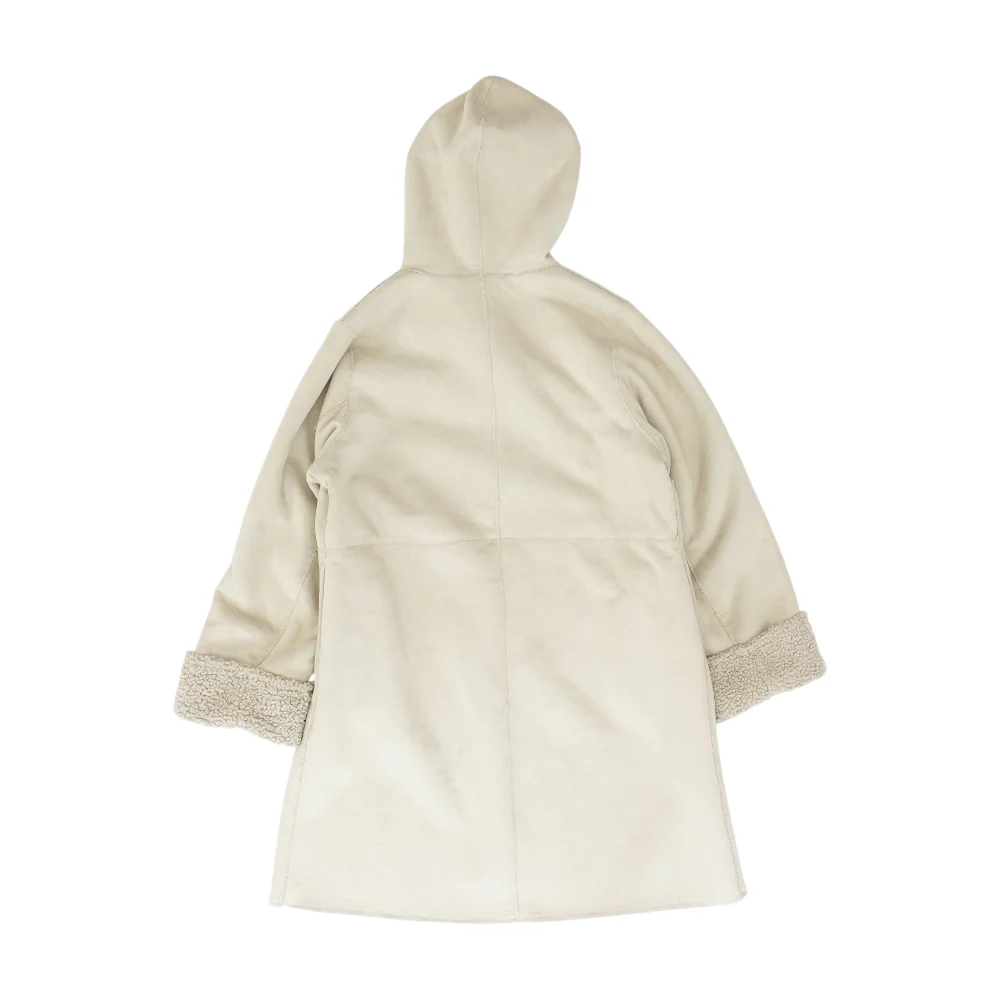 Beige Solid Coat - Image 2