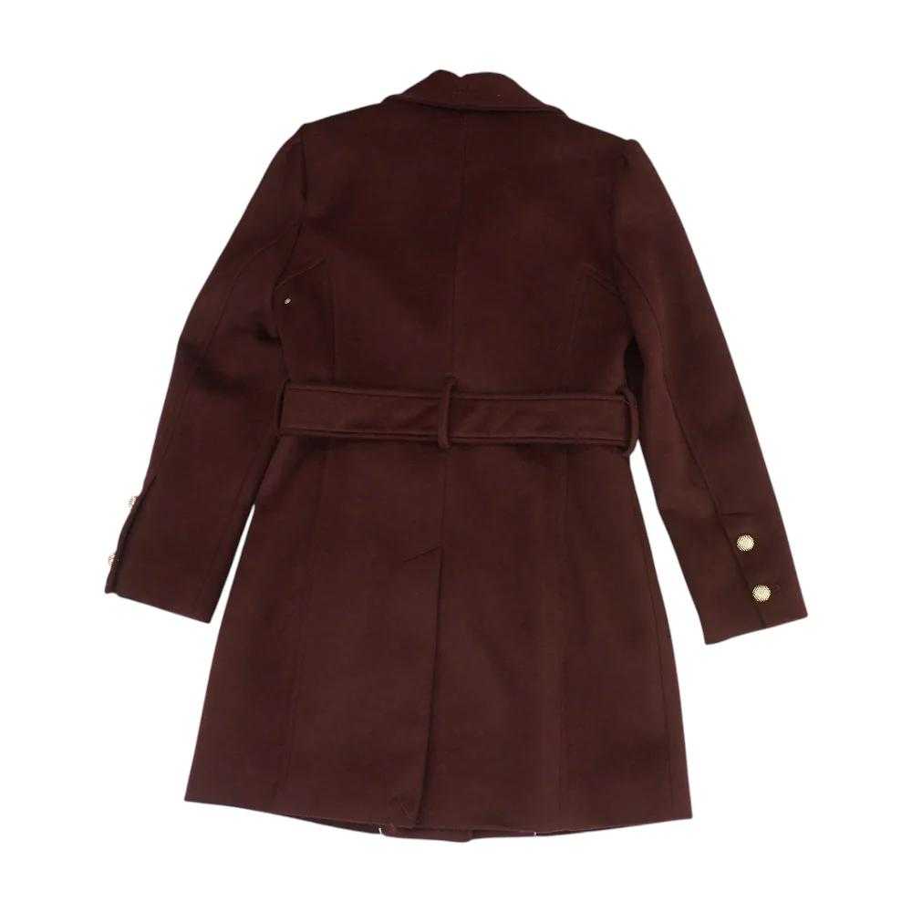 Burgundy Solid Coat - Image 2