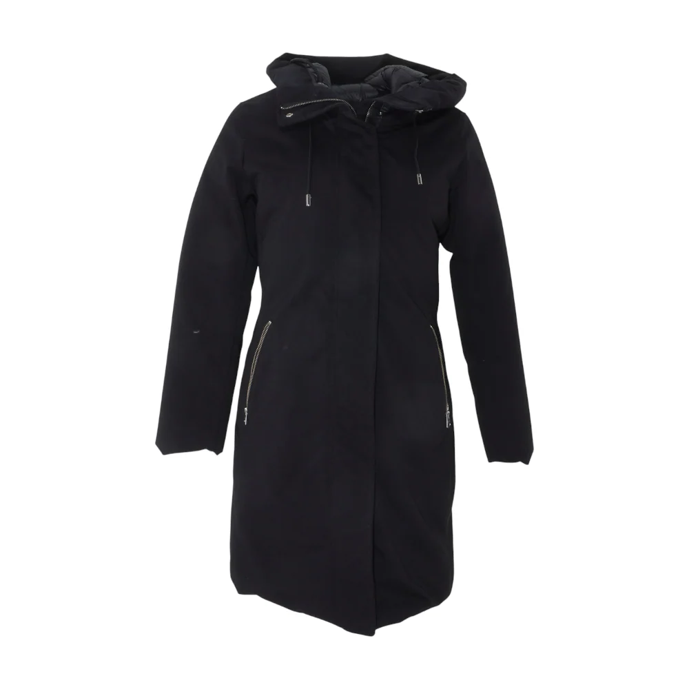 Black Shiloh NF Hooded Down Coat