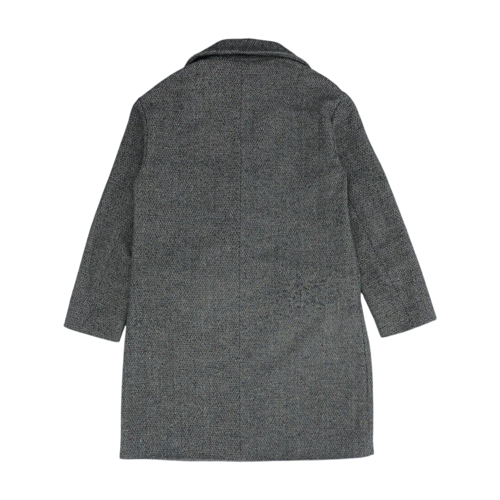Brown Chevron Coat - Image 2