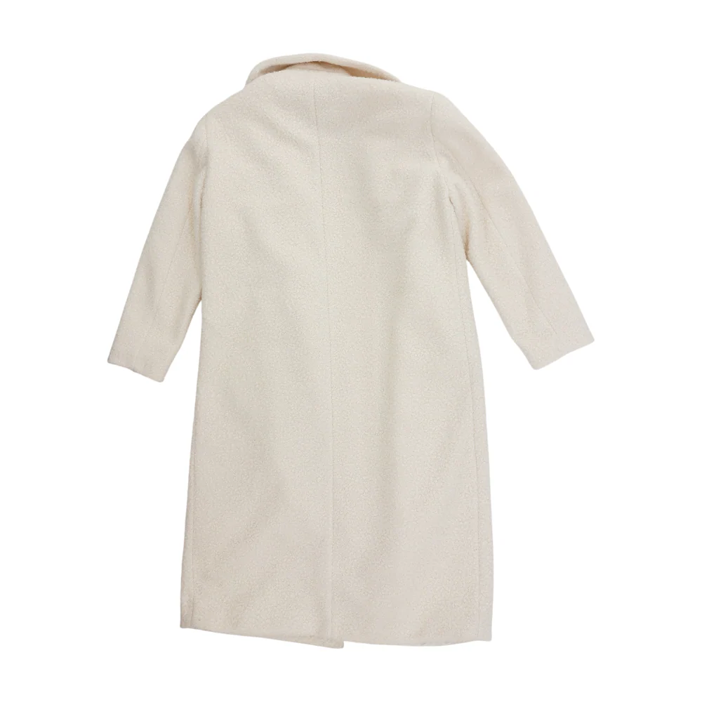 Cream Petite Solid Coat - Image 2