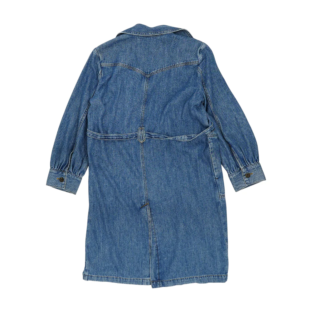 Blue Solid Coat - Image 2