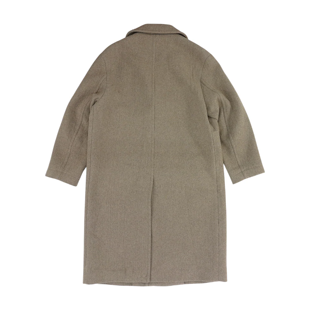 Beige Solid Coat - Image 2