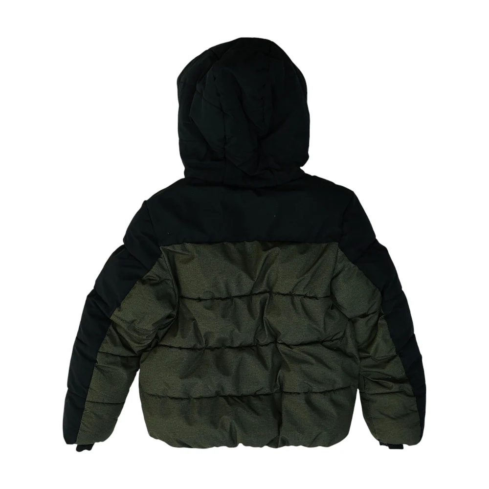 Green Color Block Jacket - Image 2
