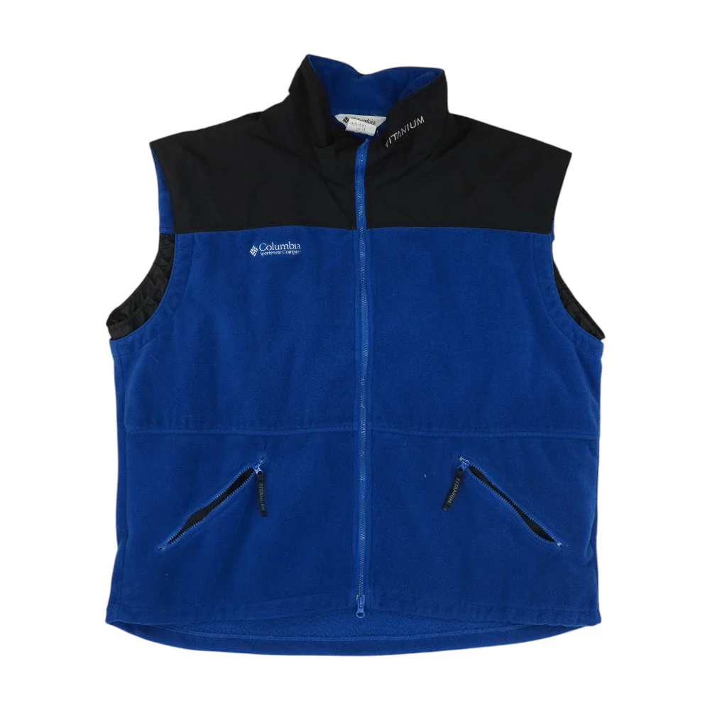 Blue Solid Active Vest
