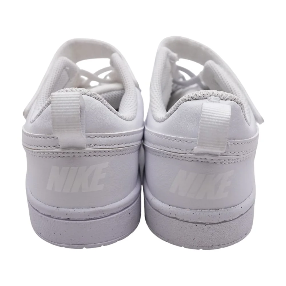 Court Borough Low Recraft White Leather Athletic Shoes - Image 2