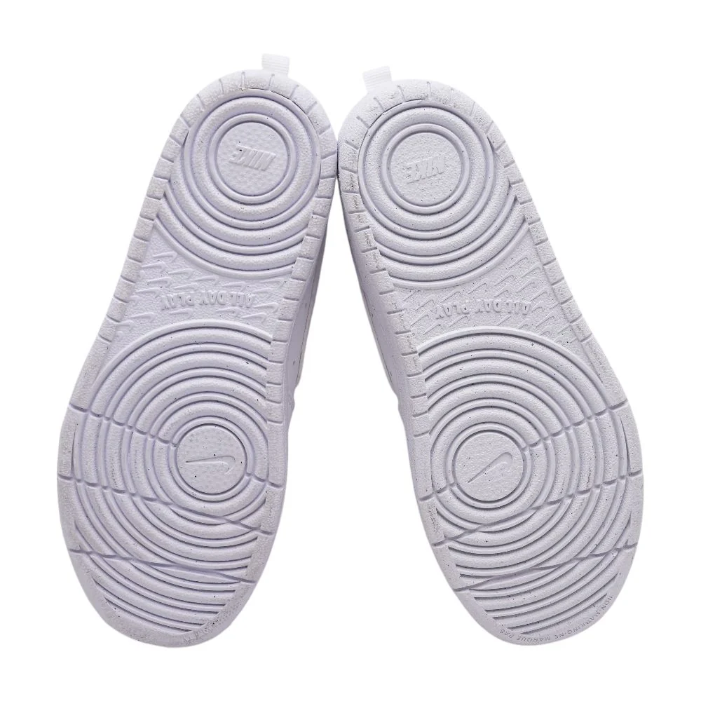 Court Borough Low Recraft White Leather Athletic Shoes - Image 3
