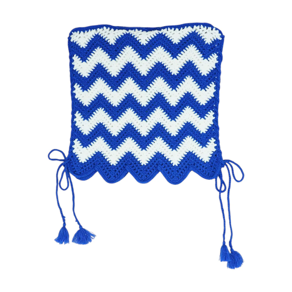 Blue Chevron Cover-Up - Image 2