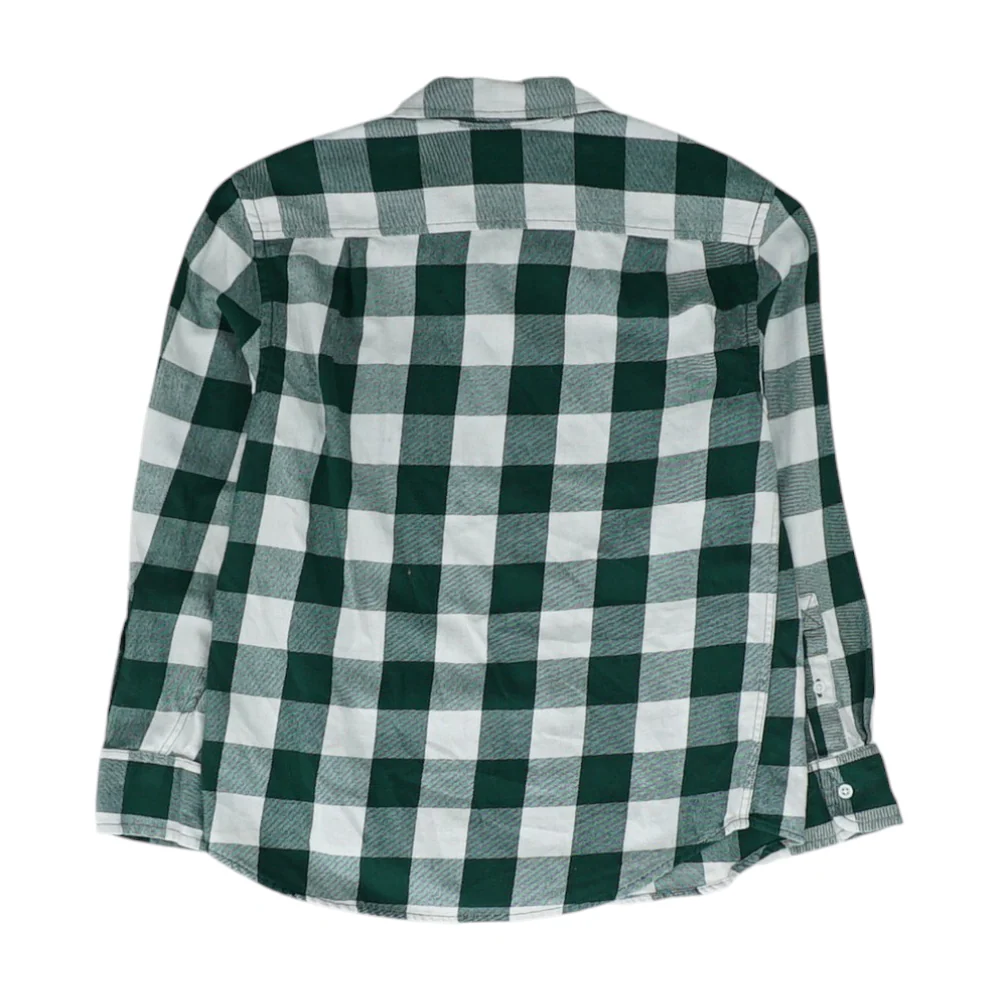 Green Check Flannel Button Down - Image 2