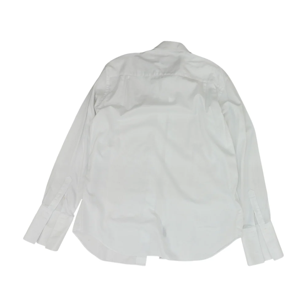 White Solid Long Sleeve Button Down - Image 2