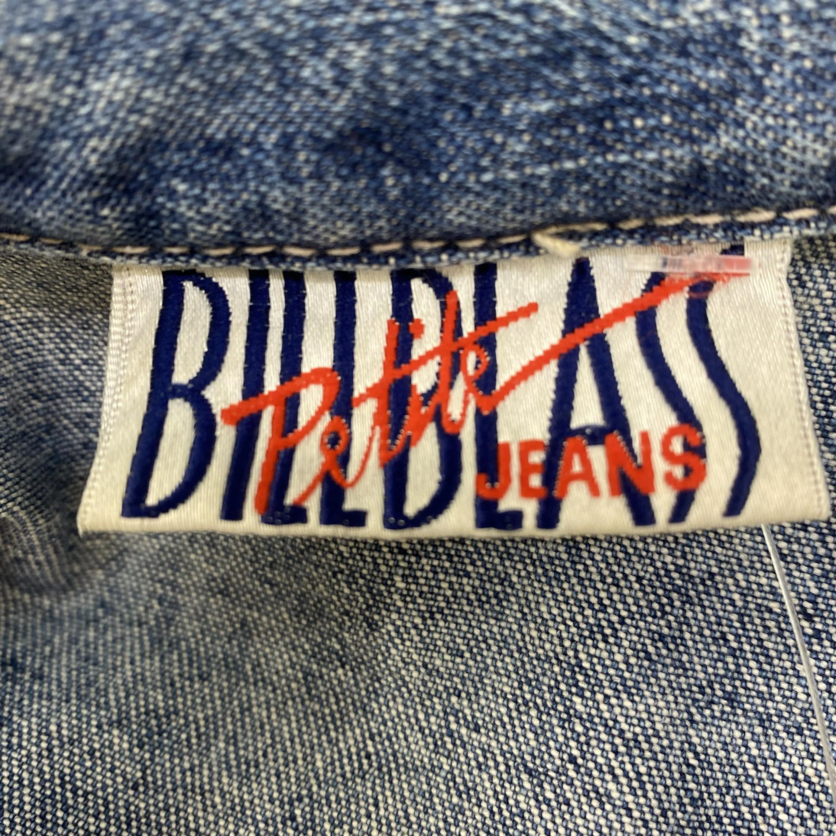 Blue Petite Solid Denim Jacket - Image 3